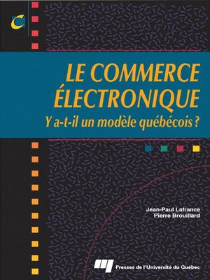 cover image of Le commerce électronique